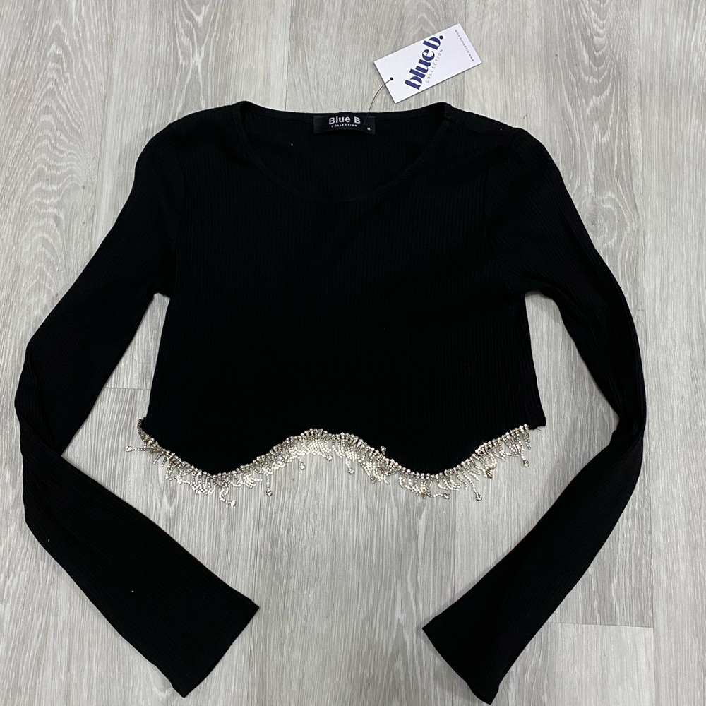 Nwt Rhinestone Top - image 1